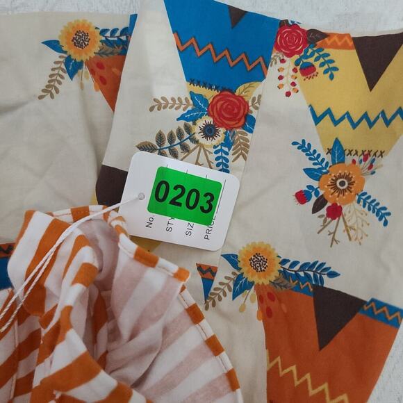 Eleanor Rose Thanksgiving girls fall dress teepee floral Size 5-6 - Picture 4 of 4